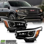 For 2017-2019 Gmc Acadia W/led Drl Black Halogen Headlights Headlamps Left+right. Fixed Price $266.99.