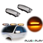 2pc Amber Led Side Mirror Turn Signal Lights For 2011-23 Chrysler 300 Clear Lens. Fixed Price $32.99.
