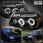 Black Fits 2005-2007 Dodge Magnum Led Halo Projector Headlights Lamps Left+right. Fixed Price $168.38.