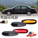 4x Smoke Front + Rear Led Side Marker Lights For 96-99 Ford Taurus Mercury Sable. Fixed Price $59.99.