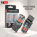 Chusyyray New 2pcs 7443 7440 7743 Led Red Tail Parking Stop Light Bulb. Fixed Price $15.99.
