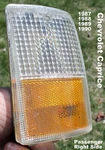 Oem 1987 1988 1989 1990 Chevrolet Caprice Right Front Signal / Marker Light. Fixed Price $39.99.