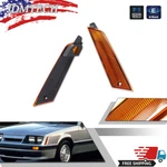 For 1979-1986 Ford Mustang Front Amber Marker Light Lens & Housing Assembly Pair. Fixed Price $34.99.