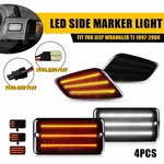 Led Dynamic Turn Signal Front Lights Drl Lamp Blinker Fit Jeep 97-06 Wrangler Tj. Fixed Price $54.14.