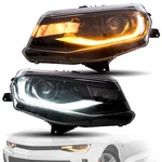 Pair Vland Led Front Headlights For 2016-18 Chevrolet Camaro Ls Lt Ss Sequential. Fixed Price $454.49.