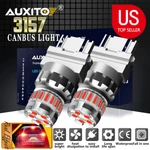 Auxito 3157 3156 Canbus Red Led Brake Tail Stop Signal Light Bulbs Error Free Eb. Fixed Price $13.59.