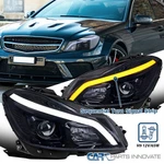 Fits 2012-2014 Benz W204 C-class Black Smoke Projector Headlights Led Sequential. Fixed Price $396.95.