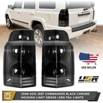 Light Smoke Lens Black Chrome Housing Tail Lights L+r For 06-10 Jeep Commander. Fixed Price $74.95.