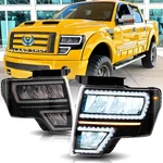 Full Led Projector Headlights For 2009-2014 Ford F150 F-150 W/sequential Lamp. Fixed Price $383.67.