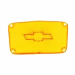 Pair Amber Parking Light Lens With Chrome Bowtie Trim Parts Fits Bel Air A1386c. Fixed Price $74.00.