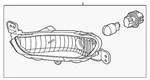 Genuine Honda Turn Signal Light Assembly 33350-t6z-a31. Fixed Price $93.62.
