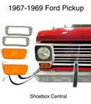 1967 1968 1969 Ford Pickup Truck Park Parking Light Turn Signal Lens Kit Us Made. Fixed Price $48.88.