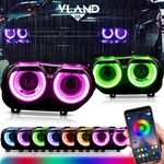 Vland Rgb Led Headlights For 2015-2022 Dodge Challenger R/t Srt Hellcat Sxt Se. Fixed Price $373.49.