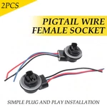 Turn Signal Brake Tail Light Wire Harness For 3157 4157 Type Socket Led Bulb 2pc. Fixed Price $11.39.