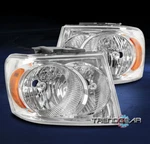 For 2007 2008 2009 Dodge Durango Replacement Headlights Lamps Chrome/amber Lh+rh. Fixed Price $181.95.