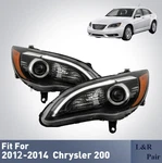 Projector Led Headlights For 2012-2014 Chrysler 200 W/ Drl Black Left+right Pair. Fixed Price $220.99.