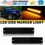Amber Full Led Side Fender Marker Light Parking Lamp For 87-95 Jeep Wrangler Yj. Fixed Price $20.89.