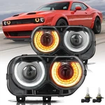 Pair Led Headlights Halogen Head Lamps Projector For 2015-2023 Dodge Challenger. Fixed Price $142.99.
