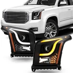 2015-2020 Gmc Yukon Halogen Led Drl Tube Swithback Signal Projector Headlights. Fixed Price $319.99.