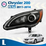 Halogen Headlight W/ Bulb W/led Drl Black Bezel Left For 2011-2014 Chrysler 200. Fixed Price $109.99.