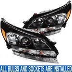 Black Pair/set Projector Headlight W/ Bulb For Chevy Malibu Lt Ltz Eco 2013-2015. Fixed Price $135.99.