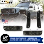 Smoke Lens Corner + Bumper Signal Light For 1997-2001 Jeep Cherokee Xj. Fixed Price $59.67.