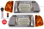 Kenworth T300 Led Headlight With Chrome Bezel & Turn Signal Corner Lamp Lh Rh. Fixed Price $199.00.