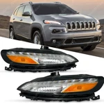 Lh & Rh For 14-18 Jeep Cherokee Led Drl Bumper Parking Lights Turn Signal Lamps. Fixed Price $137.95.