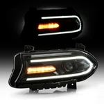 For 15-23 Dodge Charger Halogen Dual Beam Projector Headlights W/ Led Drl Lh +rh. Fixed Price $259.99.
