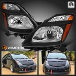 For 2006-2009 Toyota Prius Black Headlights Halogen Head Lamps Left+right 06-09. Fixed Price $118.38.