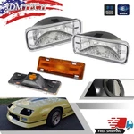 Turn Signal Lights Clear + Side Marker Amber For Chevy Camaro 1985-1992. Fixed Price $39.99.