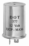 2-prong Thermal Turn Signal Flasher Relay Blazer Fl577, Round Extra Loud 552/536. Fixed Price $1.00.