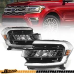 Full Led Headlight For Ford Expedition 2022-2024 W/ Drl Chrome Trim. Fixed Price $569.99.