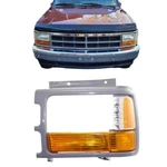 For 1991-1996 Dodge Truck Dakota Headlight Bezel Driver Side Gray W/aero Package. Fixed Price $75.08.