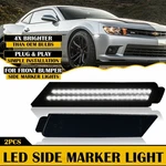 Smoke Housinbg White Led Front Side Marker Light For 2010-2015 Chevy Camaro New. Fixed Price $20.89.