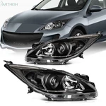 For 2010 2011 2012 2013 Mazda 3 (5-speed) Headlights Assembly Black Housing L+r. Fixed Price $126.99.