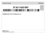 Genuine Bmw Additional Turn Indicator La 51-16-7-493-897 New. Fixed Price $41.81.