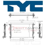 Tyc Radiator For 2013-2016 Dodge Dart 1.4l 2.0l 2.4l L4 Cooler Cooling Tn. Fixed Price $159.33.