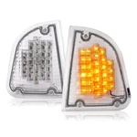 Pair Led Turn Signal Lights Clear For Kw Kenworth K300 T300 T330 T600 1986-2008. Fixed Price $25.25.