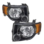 For 2008-2012 Ford Escape Suv Black Headlights Headlamps Pair Lh+rh. Fixed Price $72.22.