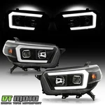 For 2010-2013 Toyota 4runner Black Led Tube Projector Headlights Headlamps Pair. Fixed Price $295.99.