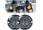 3-1/4 Inch Front Led Turn Signal Double Base Compatible With Aley Road Glide Sof. Fixed Price $54.50.