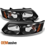 Fit 03-07 Saturn Ion 4 Doors Sedan Black Headlights Replacement L+r. Fixed Price $95.99.