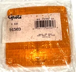 Nos Grote 91503 Amber Replacement Lens 4.25" Square. Fixed Price $12.74.