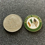 Emerald Tours Ltd Ireland United States Flags Gold Tone Pin Pinback #38756. Fixed Price $6.40.