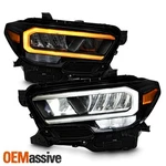 For 16-22 Toyota Tacoma Full Led Projector Black Headlights W/sequential Signal. Fixed Price $271.14.