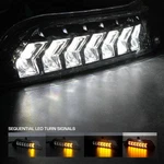 Winjet Ctswj-0640-gbc-sq Turn Signals Gloss Black Clear Lens Fits 15-17 Mustang. Fixed Price $134.99.