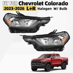 For 2023-2026 Chevrolet Colorado Halogen Headlight Assy W/ Bulb Left+right Pair. Fixed Price $148.99.