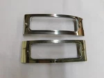 Nos Oem Gm 1950 Pontiac Front Park Light Lamp Bezels Trim Pair Chieftain. Fixed Price $109.00.