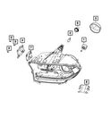 Genuine Mopar Headlamp Socket 68333194ac. Fixed Price $12.32.